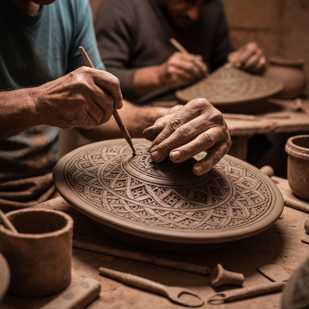 Artisan marocain au travail